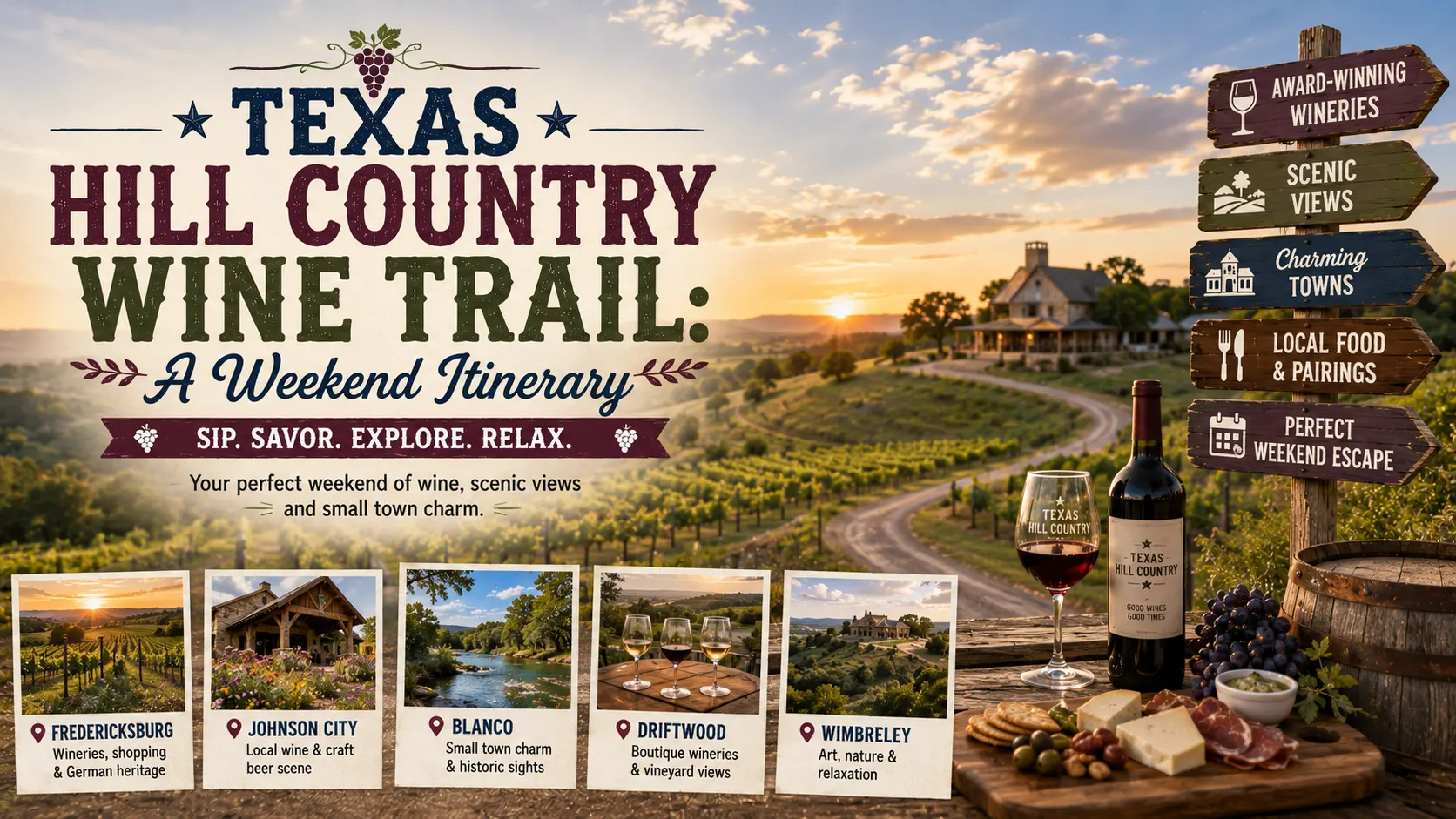 texas hill country wine trail weekend